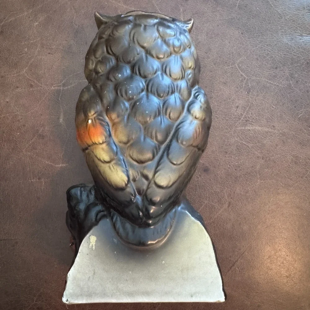 Vintage Dee Bee Co – Hand Painted Owl‎ Bank – Japan